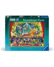 Slagalica Ravensburger od 1000 dijelova - Snjeguljica i 7 patuljaka