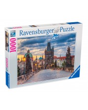 Slagalica Ravensburger od 1000 dijelova - Šetnja Karlovim mostom