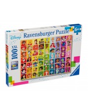 Slagalica Ravensburger od 100 XXL dijelova - Disneyevi crtani likovi