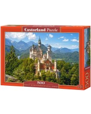 Puzzle Castorland od 500 dijelova - Pogled na dvorac Neuschwanstein, Njemačka