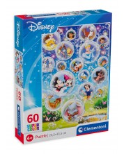 Slagalica Clementoni od 60 dijelova - Klasični Disneyjevi likovi iz crtića -1