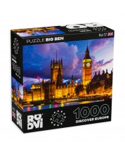 Slagalica Roovi od 1000 dijelova – Big Ben, London, Ujedinjeno Kraljevstvo -1