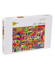Slagalica Grafika od 2000 dijelova - Kolaž u boji