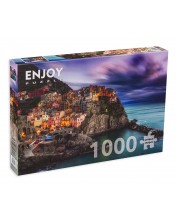 Slagalica Enjoy od 1000 dijelova - Tmurno nebo nad Cinque Terreom, Italija 