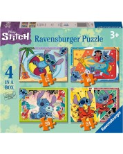 Slagalica Ravensburger od 4 u 1: 12/16/20/24 dijelova - Stitch