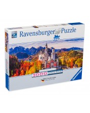 Panoramska slagalica Ravensburger od 1000 dijelova -  Dvorac Neuschwanstein, Bavarska