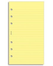 Listovi za organizator Filofax - Personal, жълта линирана хартия, 30 листа