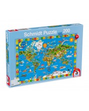 Slagalica Schmidt od 200 dijelova - Karta svijeta