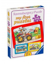 Slagalica Ravensburger od 3 x 6 dijelova - Teške mašine  