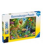 Slagalica Ravensburger od 200 XXL dijelova - Životinje u džungli