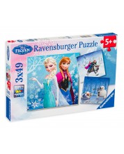 Slagalica Ravensburger od 3 x 49 dijelova - Frozen