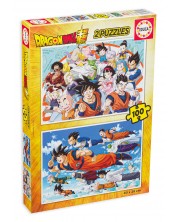 Slagalica Educa od 2 x 100 dijelova - Dragon Ball