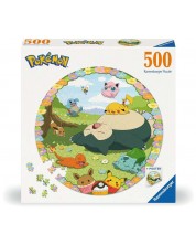 Slagalica Ravensburger od 500 dijelova - Pokemon među cvijećem