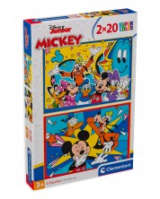 Slagalica Clementoni od 2 x 20 komada - Mickey Mouse -1