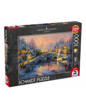 Slagalica Schmidt od  1000 dijelova - Božićni duh, Thomas Kinkade