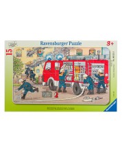 Slagalica Ravensburger od 15 dijelova - Vatrogasni kamion