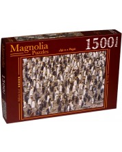 Slagalica Magnolia od 1500 dijelova - Kolonija kraljevih pingvina -1