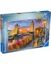 Slagalica Ravensburger od 1000 dijelova - Tower Bridge na zalasku sunca