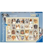 Puzzle Ravensburger od 500 dijelova - Fotografije pasa