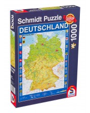 Slagalica Schmidt od 1000 dijelova - Karta Njemačke