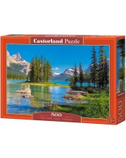 Slagalica Castorland od 500 dijelova - Jezero Maligne, Kanada -1