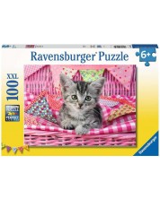Slagalica Ravensburger od 100 dijelova - XXL - Slatka maca