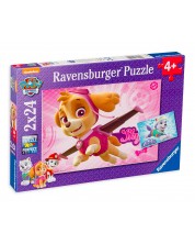 Slagalica Ravensburger od 2 x 24 dijela - Skaj i Everest, Pasja patrola