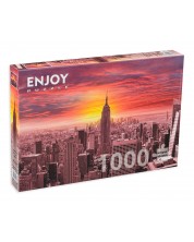 Slagalica Enjoy od 1000 dijelova - Zalazak sunca iznad New Yorka