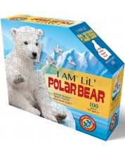 Puzzle Madd Capp od 100 dijelova - Polarni medvjed