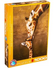 Slagalica Eurographics  od 1000 dijelova - Poljubac majke žirafe