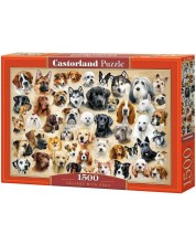 Slagalica Castorland od 1500 dijelova - Kolaž s psima