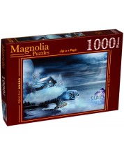 Slagalica Magnolia od 1000 dijelova - Kuća i kornjača -1