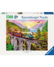 Slagalica Ravensburger od 1500 dijelova - Putovanje vlakom u jesen -1