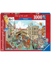 Slagalica Ravensburger od 1000 dijelova - Gradovi svijeta: Venecija -1