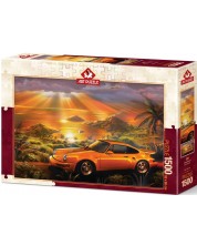 Slagalica Art Puzzle od 1500 dijelova - Žuti Porsche