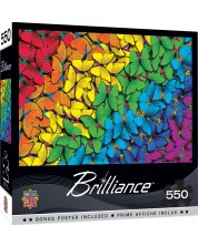 Puzzle Master Pieces od 550 dijelova - Leptiri u boji
