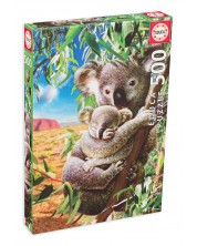 Slagalica Educa od 500 dijelova - Beba koala s majkom
