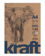 Blok za skiciranje Drasca Elephant - kraft, 50 listova, A4 -1