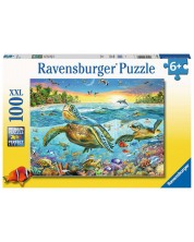 Puzzle Ravensburger od 100 XXL dijelova - Morske kornjače