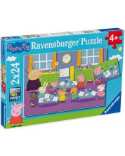 Slagalica Ravensburger od 2 x 24 dijela - Peppa Pig u školi