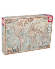 Slagalica Educa od 4000 dijelova - Karta svijeta -1