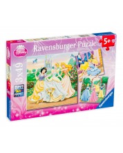 Slagalica Ravensburger od 3 x 49 dijelova - Zabava s Disneyjevim princezama