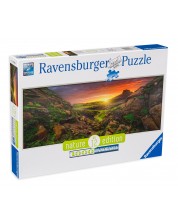 Panoramska slagalica Ravensburger od 1000 dijelova - Sunce nad Islandom -1