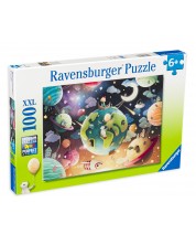 Slagalica Ravensburger od 100 XXL dijelova - Fantastični planeti