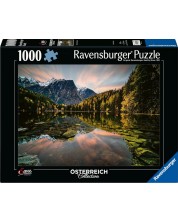 Slagalica Ravensburger od 1000 dijelova - Prirodni dragulj: jezero Piburg