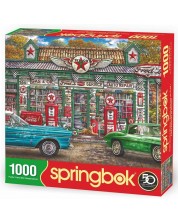 Slagalica Springbok od 1000 dijelova - Auto servis -1