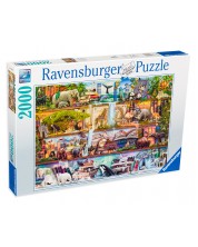 Slagalica Ravensburger od 2000 XXL dijelova - Životinjsko carstvo