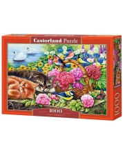 Slagalica Castorland od 1000 dijelova - Mačić u vrtu