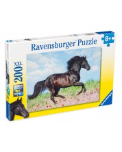 Slagalica Ravensburger od 200 XXL dijelova - Crni konj