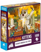 Slagalica Exploding Kittens od 1000 dijelova - Apokalipsa mačke -1